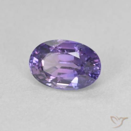 Safira Violeta Profundo Natural 0.73ct, oval, VVS-VS