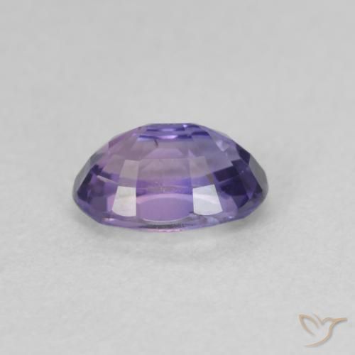 Safira Violeta Profundo Natural 0.73ct, oval, VVS-VS