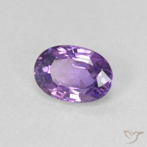 Safira Medium Dark-Purple Natural 0.65ct, oval, VVS-VS