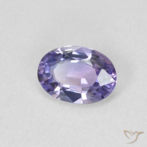 Safira Violeta médio Natural 0.56ct, oval, VVS-VS