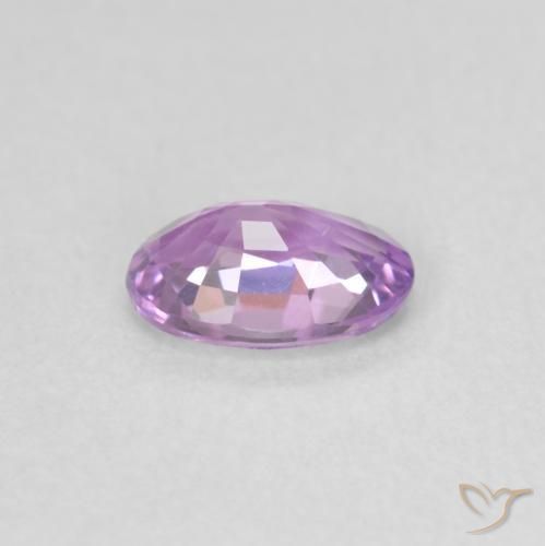 Safira Roxo rosado médio Natural 0.53ct, oval, VVS-VS
