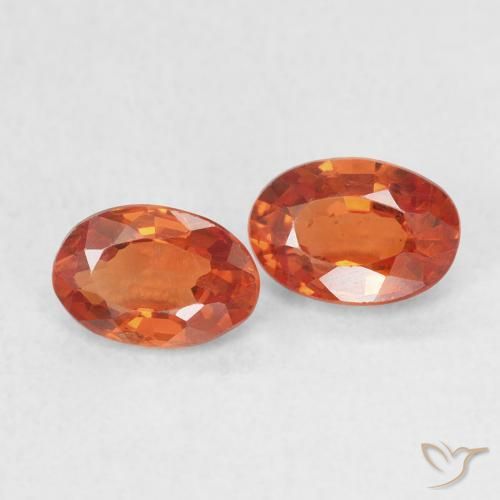 Pedras preciosas de Safira laranja avermelhado natural de 1.15 ct, oval, VS-SI