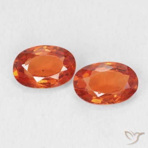 1.18ctw Natural âmbar laranja Safira, oval, VS-SI
