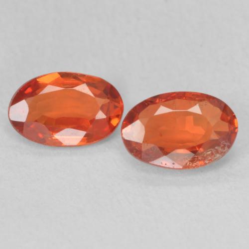 1.04ctw Natural âmbar laranja Safira, oval, VS-SI
