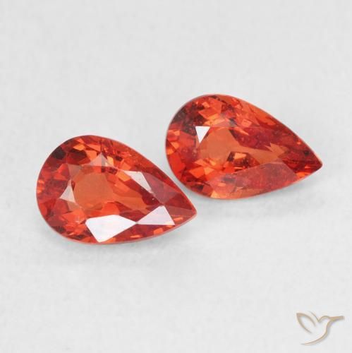 1.10ctw Natural vermelho médio Safira, Formato de pêra, VVS-VS