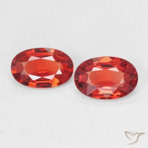 0.94ctw Natural vermelho intenso Safira, oval, VVS-VS