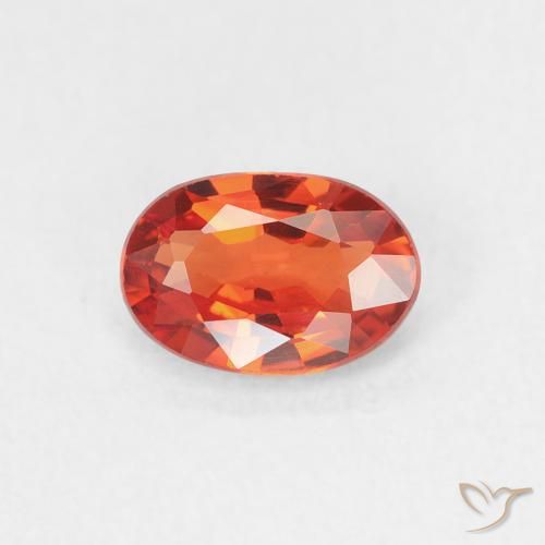 0.65ct Natural Vermelho Carmesim Brilhante Safira, oval, VVS