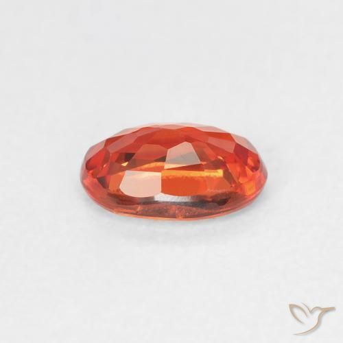 Safira Vermelho Carmesim Brilhante Natural 0.65ct, oval, VVS