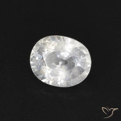Safira Branco Natural 0.49ct, oval, VS