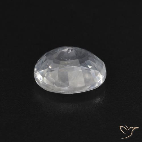 Safira Branco Natural 0.49ct, oval, VS