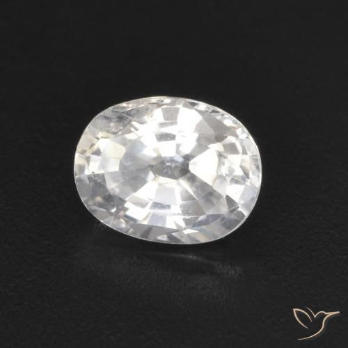Safira Branco Natural 0.53ct, oval, VS