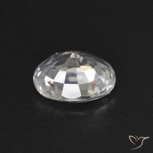 Safira Branco Natural 0.53ct, oval, VS