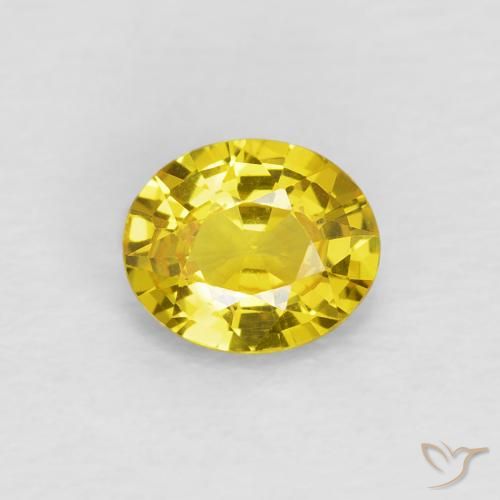 0.64ct Natural Abelha Amarela Safira, oval, VVS