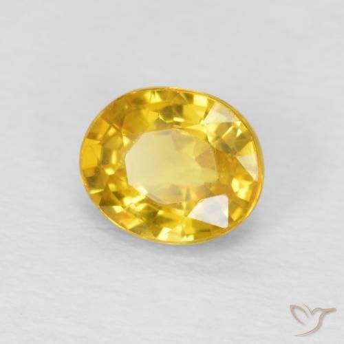 Safira Dourado Natural 0.93ct, oval, VVS-VS