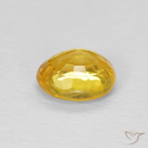 Safira Dourado Natural 0.93ct, oval, VVS-VS