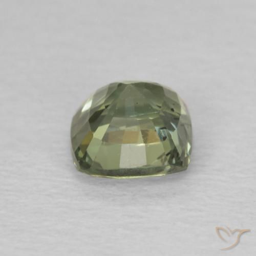 Safira Luz verde Natural 0.63ct, Almofada, VS