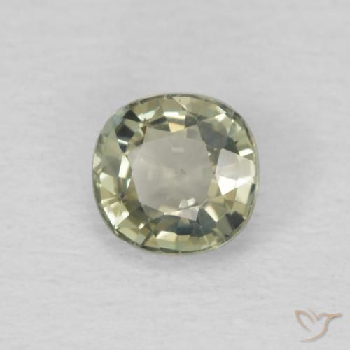 0.54ct Natural Verde Floresta Claro Safira, Almofada, VS