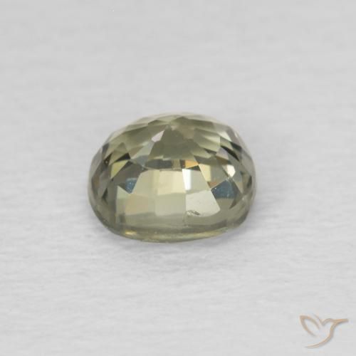 Safira Verde Floresta Claro Natural 0.54ct, Almofada, VS