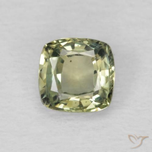 0.59ct Natural Verde Floresta Claro Safira, Almofada, VS