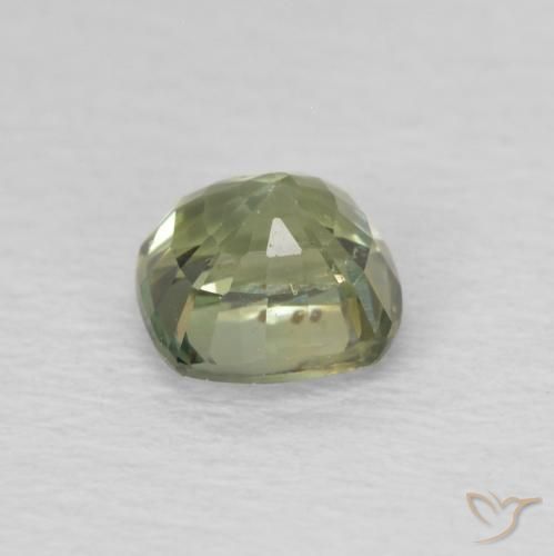 Safira Luz verde Natural 0.64ct, Almofada, VS