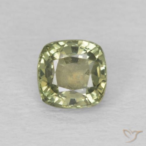 0.66ct Natural Verde Sálvia Safira, Almofada, VS