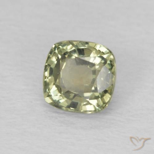 Safira Verde Sálvia Natural 0.66ct, Almofada, VS