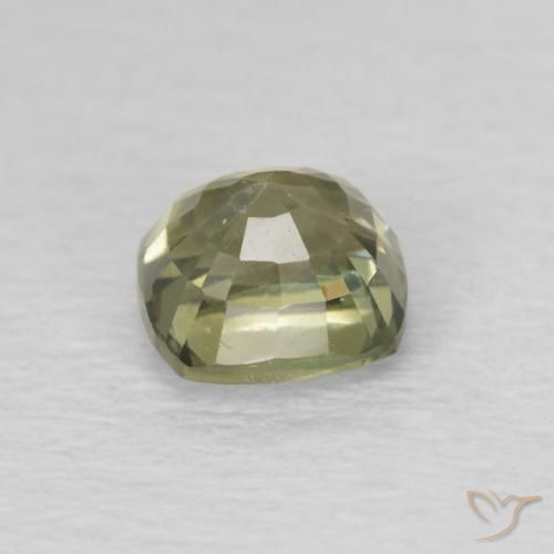 Safira Verde Sálvia Natural 0.66ct, Almofada, VS