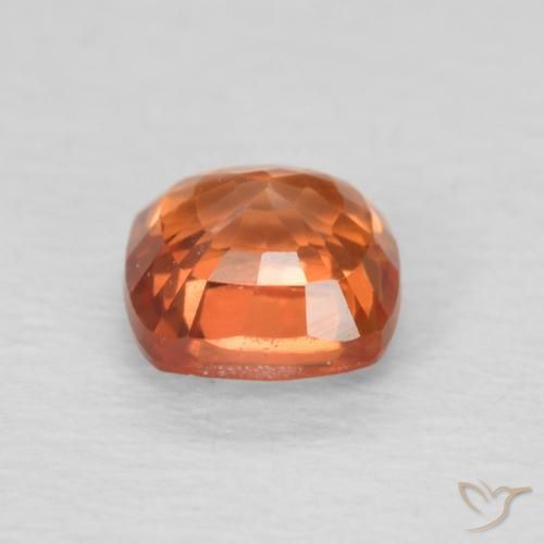 Safira Laranja Médio Natural 0.61ct, Almofada, VVS