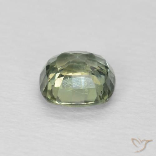 Safira Verde Sálvia Natural 0.52ct, Almofada, VS