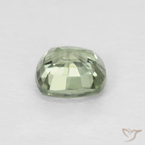 Safira Luz verde Natural 0.56ct, Almofada, VVS