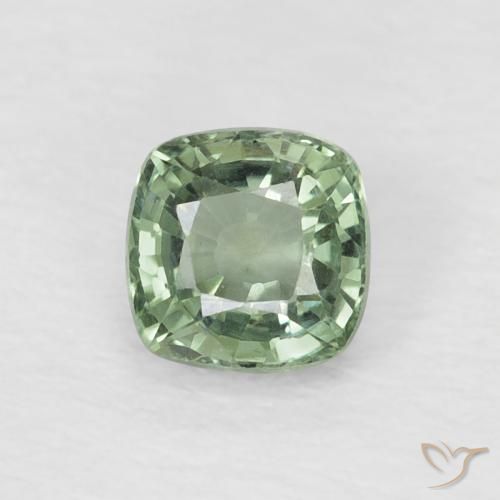 0.61ct Natural Hortelã clara Safira, Almofada, VVS