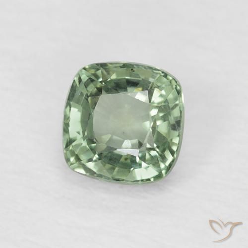Safira Hortelã clara Natural 0.61ct, Almofada, VVS