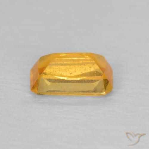 Safira Laranja-Ouro Natural 0.41ct, Corte Octógono / Esmeralda, VS
