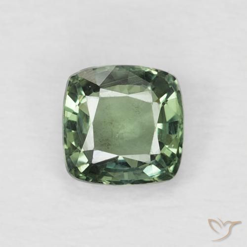 0.57ct Natural Medium Light Green Safira, Almofada, VS