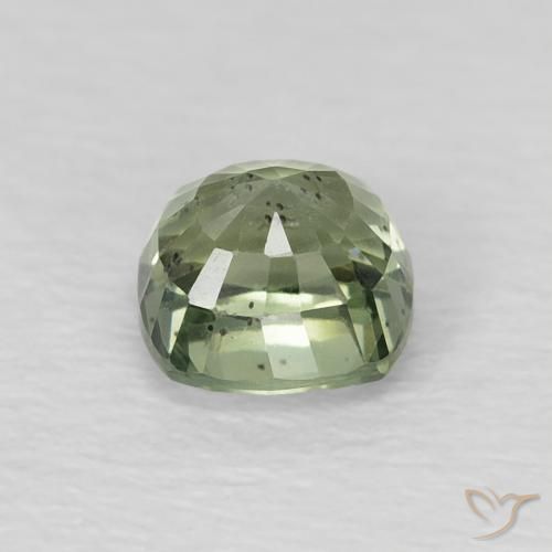 Safira Verde médio Natural 0.75ct, Almofada, VS