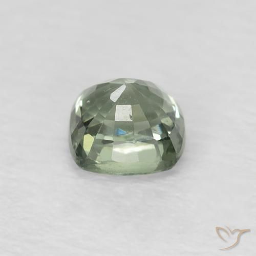 Safira Verde floresta Natural 0.54ct, Almofada, VS