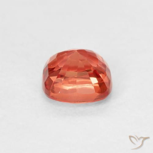 Safira Vermelho Carmesim Brilhante Natural 0.52ct, Almofada, VVS-VS