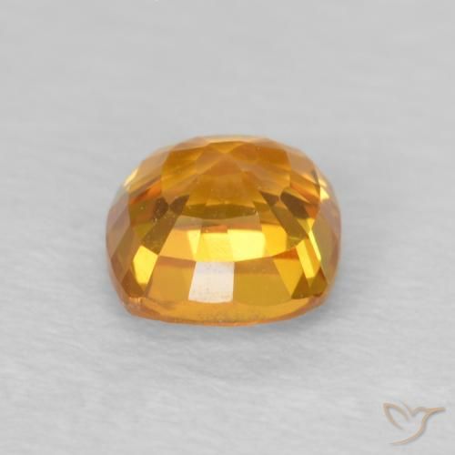 Safira Laranja Médio Natural 0.69ct, Almofada, VVS