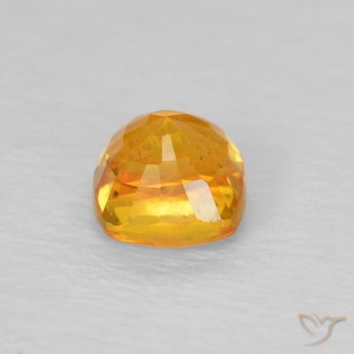 Safira Laranja Médio Natural 0.54ct, Almofada, VS