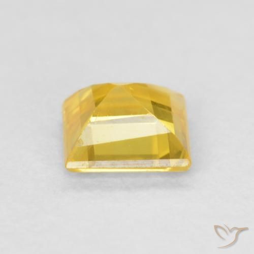 Safira Dourado-Laranja Natural 0.56ct, Quadrado, VS