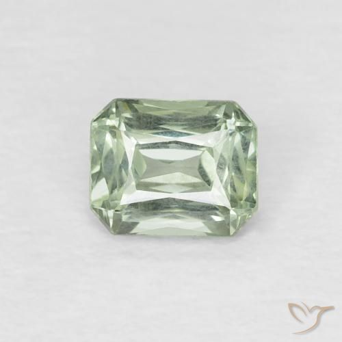 0.49ct Natural Verde Musgo Safira, Corte Esmeralda, VVS