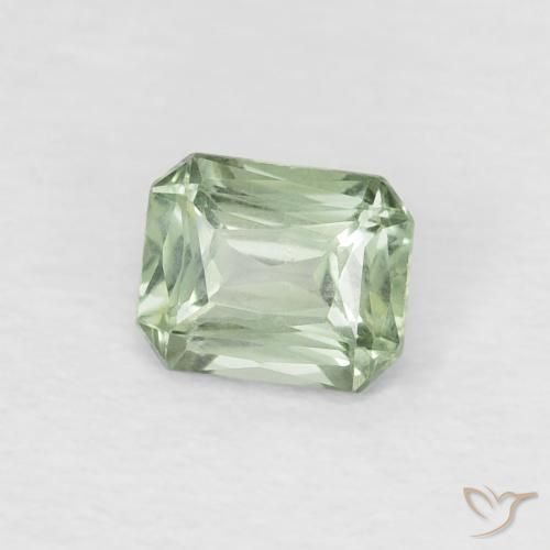 Safira Verde Musgo Natural 0.49ct, Corte Octógono / Esmeralda, VVS