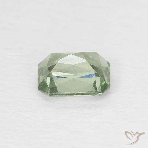 Safira Verde Musgo Natural 0.49ct, Corte Octógono / Esmeralda, VVS