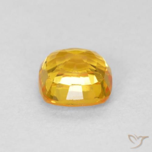 Safira ouro brilhante Natural 0.62ct, Almofada, VVS
