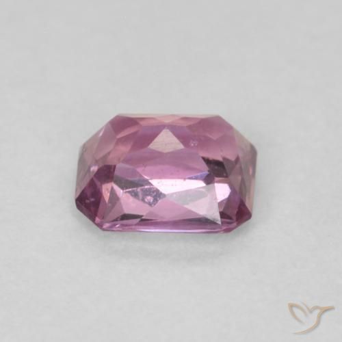 Safira lavanda profunda Natural 0.53ct, Corte Octógono / Esmeralda, VS