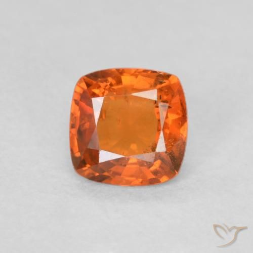 0.47ct Natural laranja avermelhado Safira, Almofada, VS