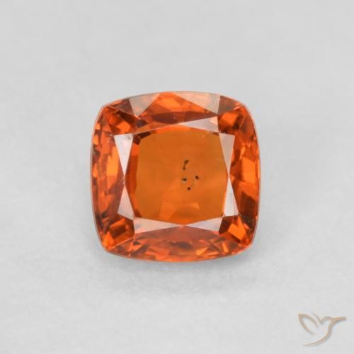 0.60ct Natural laranja avermelhado Safira, Almofada, VS