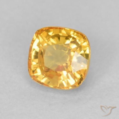 Safira ouro brilhante Natural 0.63ct, Almofada, VS