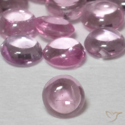 0.08ct Natural Luz rosa Safira, Redondo, Transparente