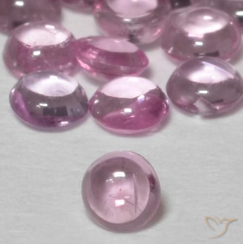 Safira Luz rosa Natural 0.08ct, Redondo, Transparente